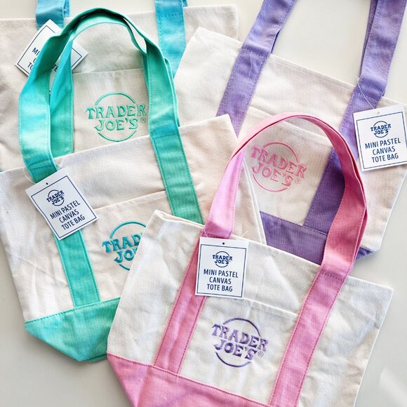 Trader Joe's Mini Tote Mint - Picture 2 of 2